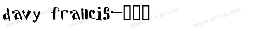 davy francis字体转换